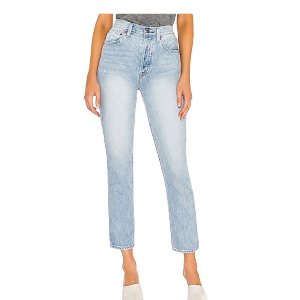 Pistola Keaton High Rise‎ Slim Straight Jeans Size 27 Button Fly DenimWomen's